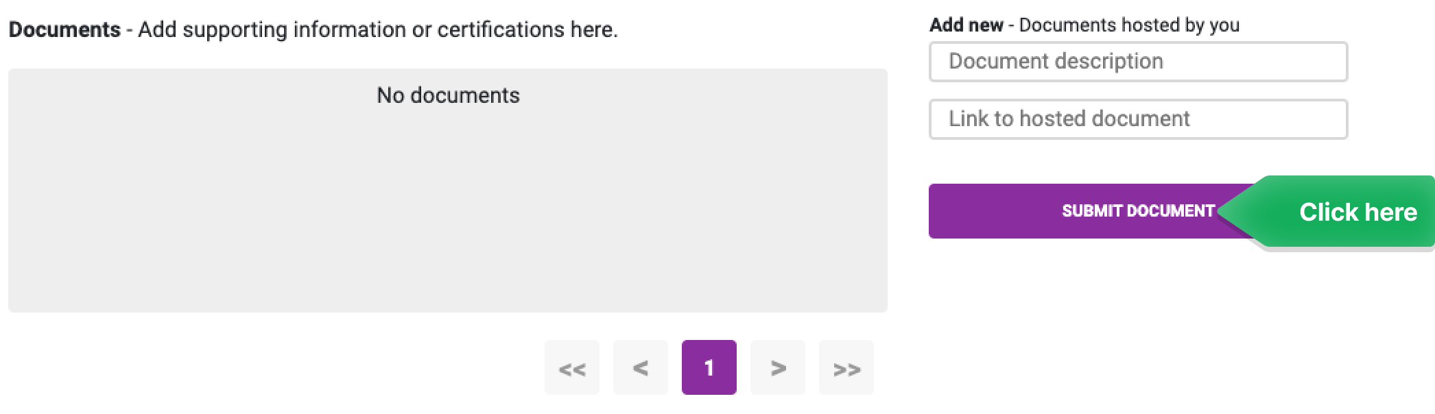 Suppliers: Adding Supporting Documents